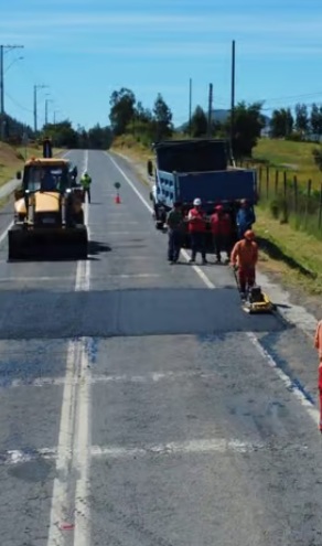 Proyecto de construcción de ruta en Panquehue